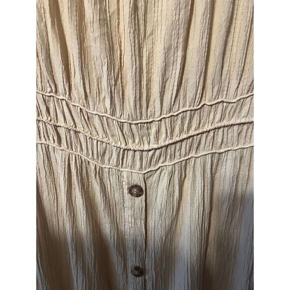 Tuckernuck Moon River Tan Long Sleeve Midi Dress Sz. L - Picture 5 of 10
